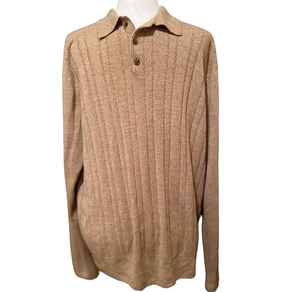 Geoffrey Beene Tan Pullover Sweater Size XL - Picture 1 of 11